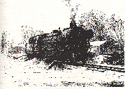 A.L. Hammonds  41018 german locomotive steam and snow